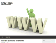 Tablet Screenshot of hayloftmedia.com